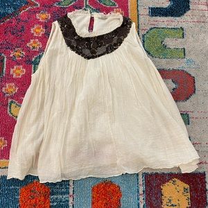 Ecoté linen beaded top